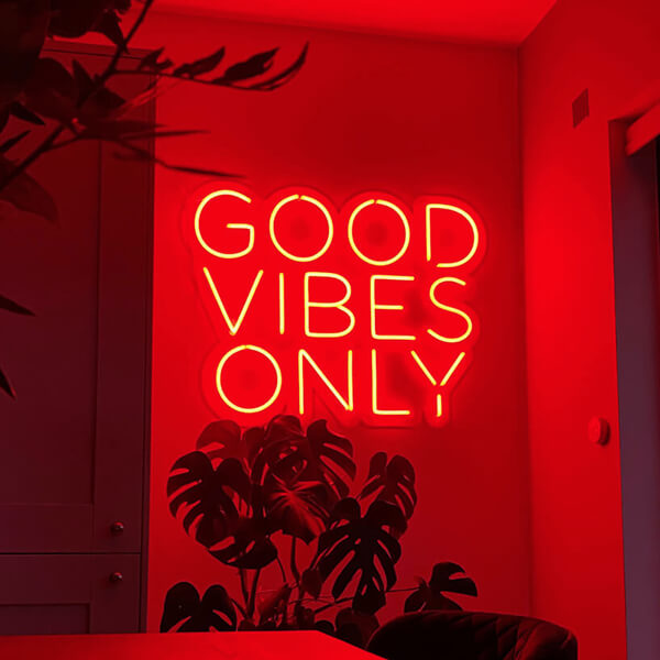 Good Vibes Only neon sign