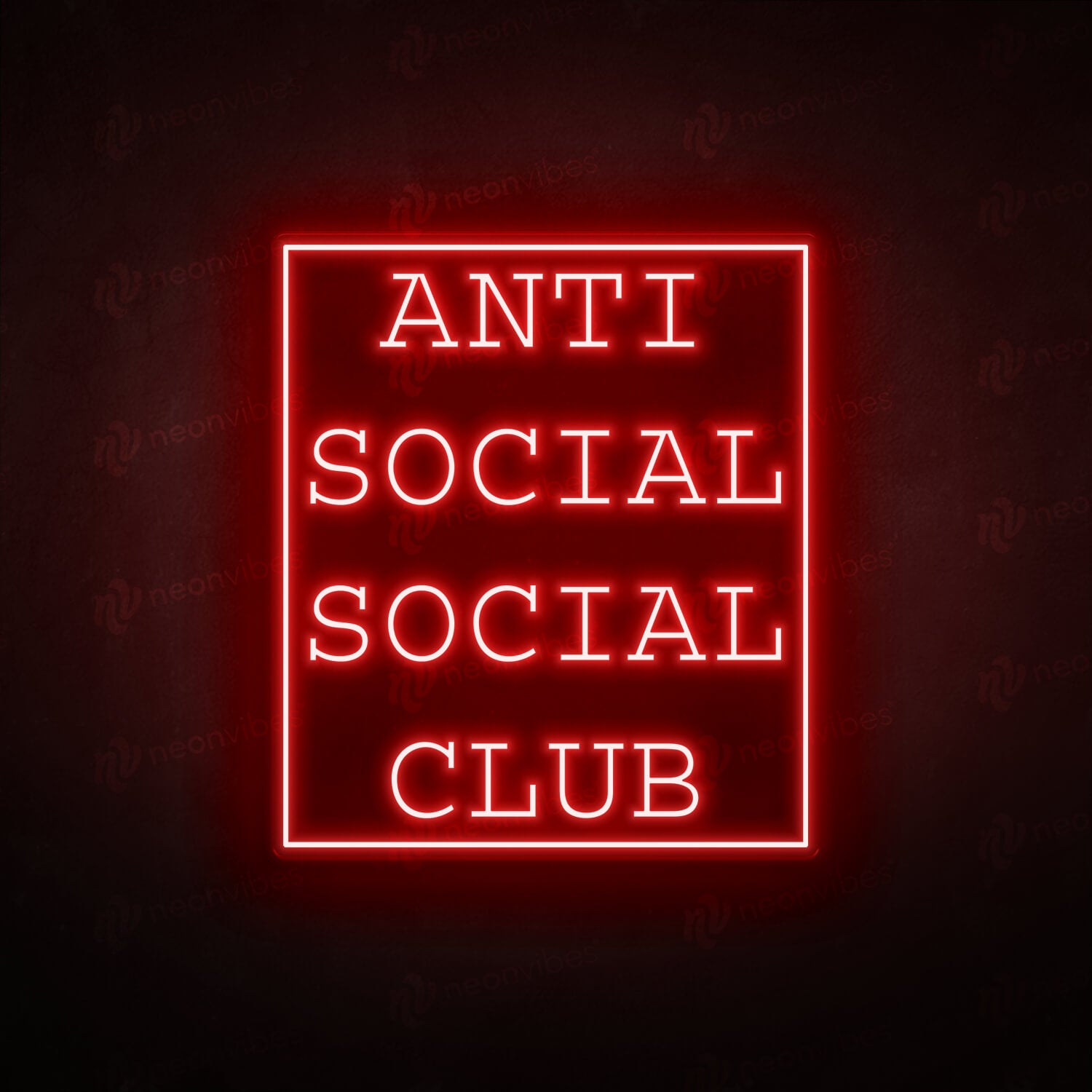 Anti Social Social club neon sign