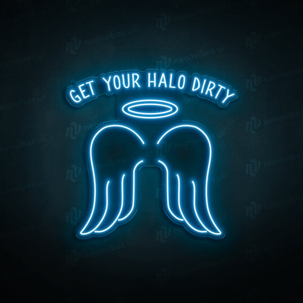 Angel wings neon sign