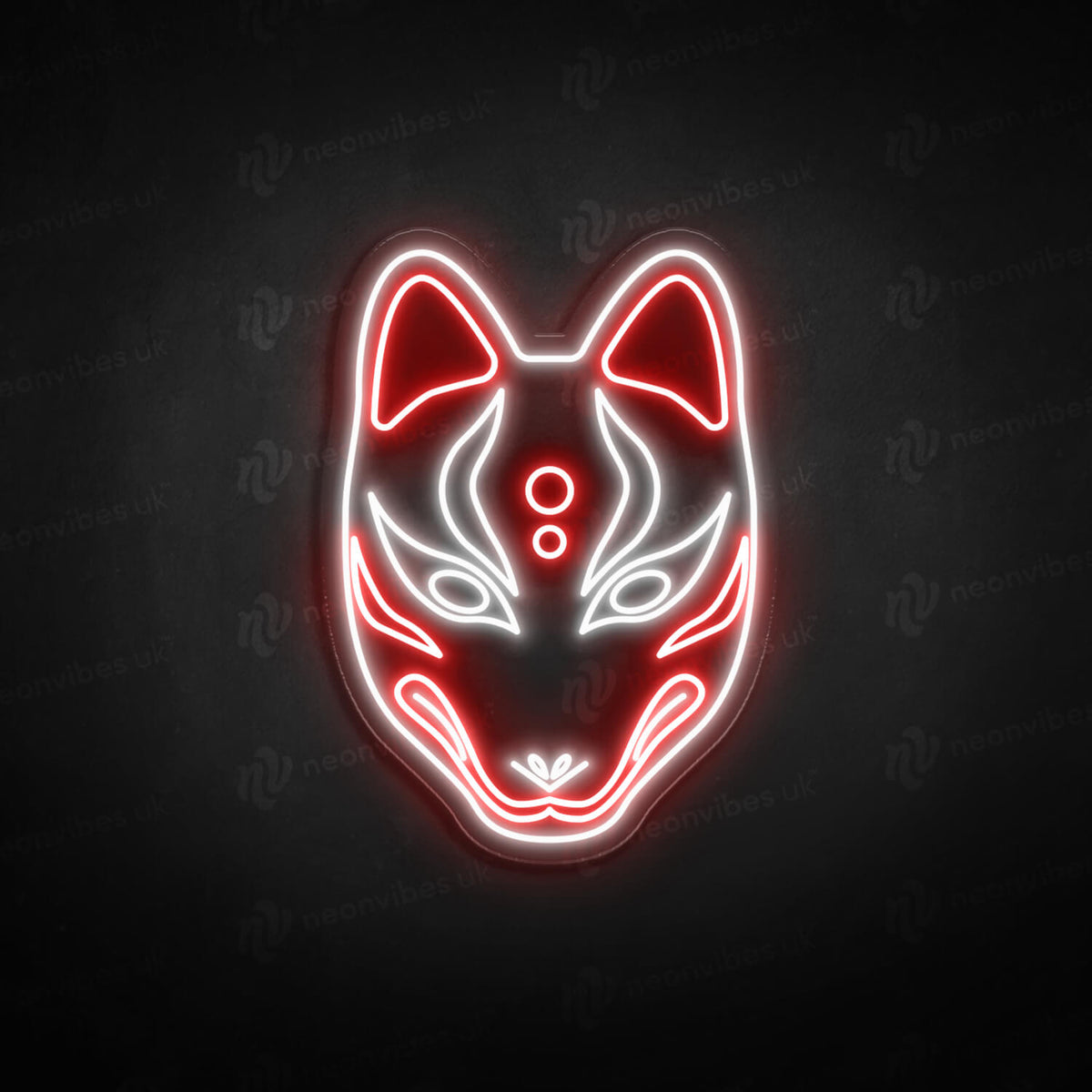 Kitsune Mask neon sign