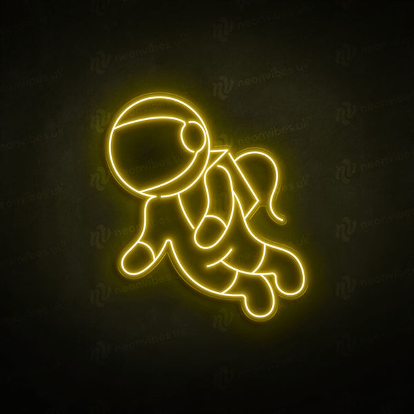 THIIXDAI Astronaut Neon Sign – USB Powered, Dimmable LED Wall Decor, 14x16 Inch Funny Outer Space Light For Man Cave, Bedroom, Game Room, Bar, Party, Gift For Boys