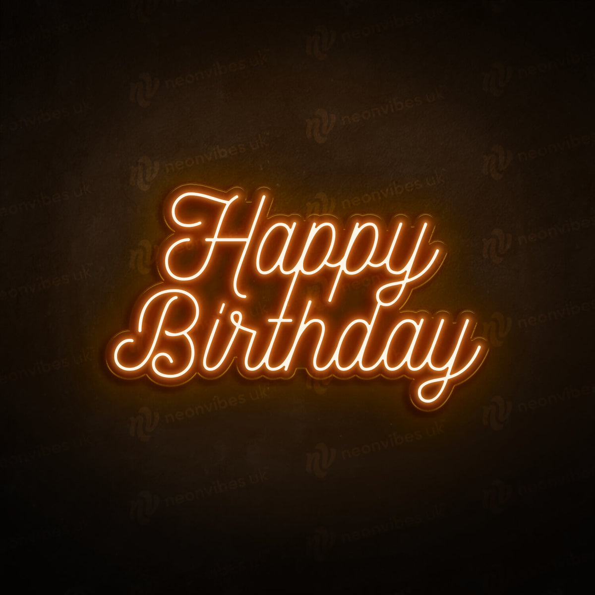 Happy Birthday neon sign