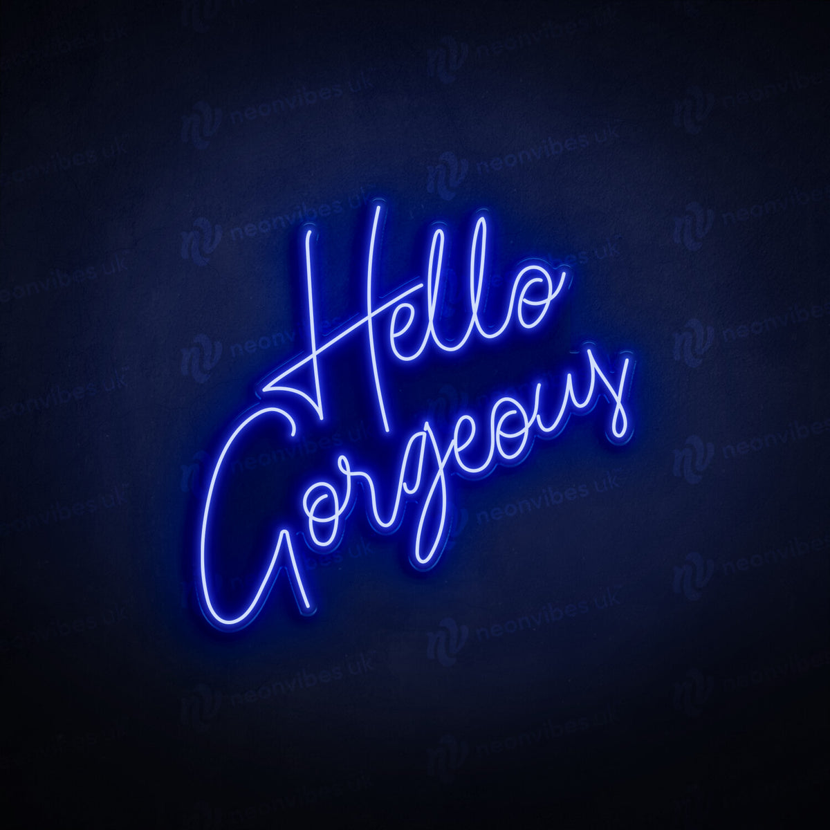 Hello gorgeous neon sign