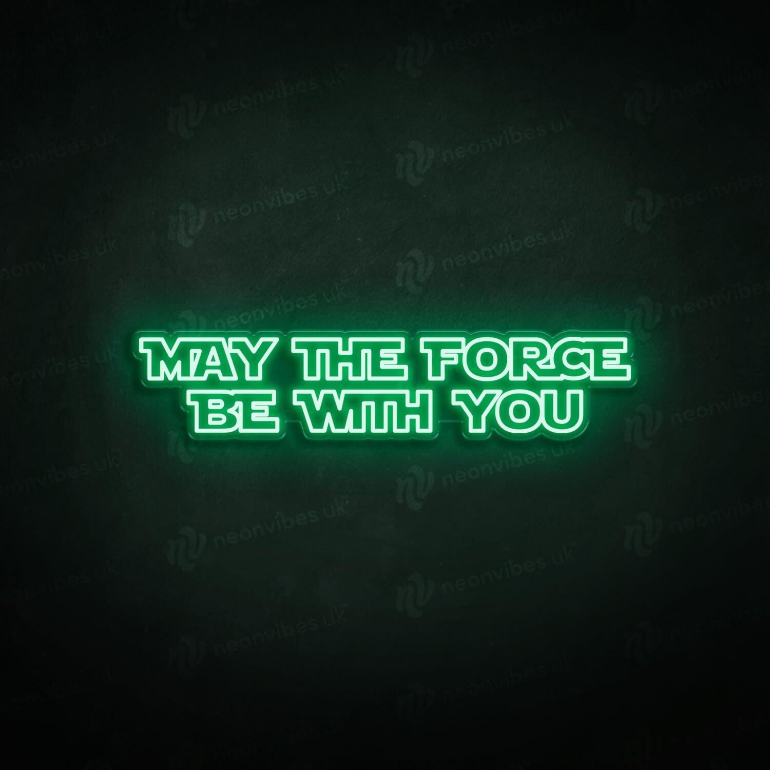 May The Force Be With You neon sign