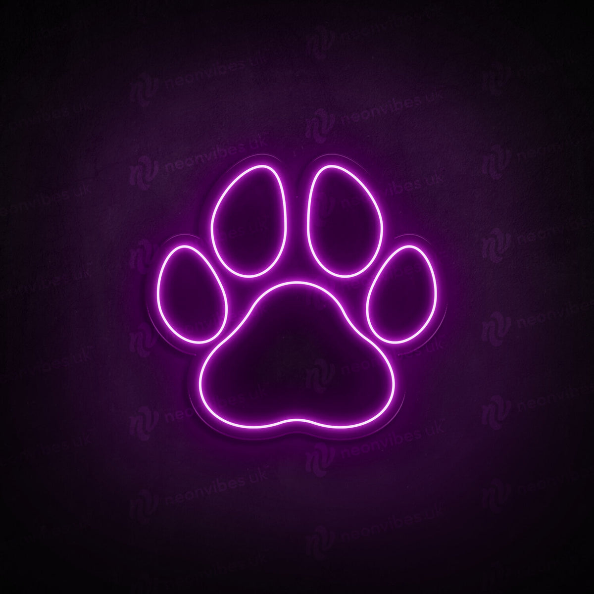 Paw neon sign
