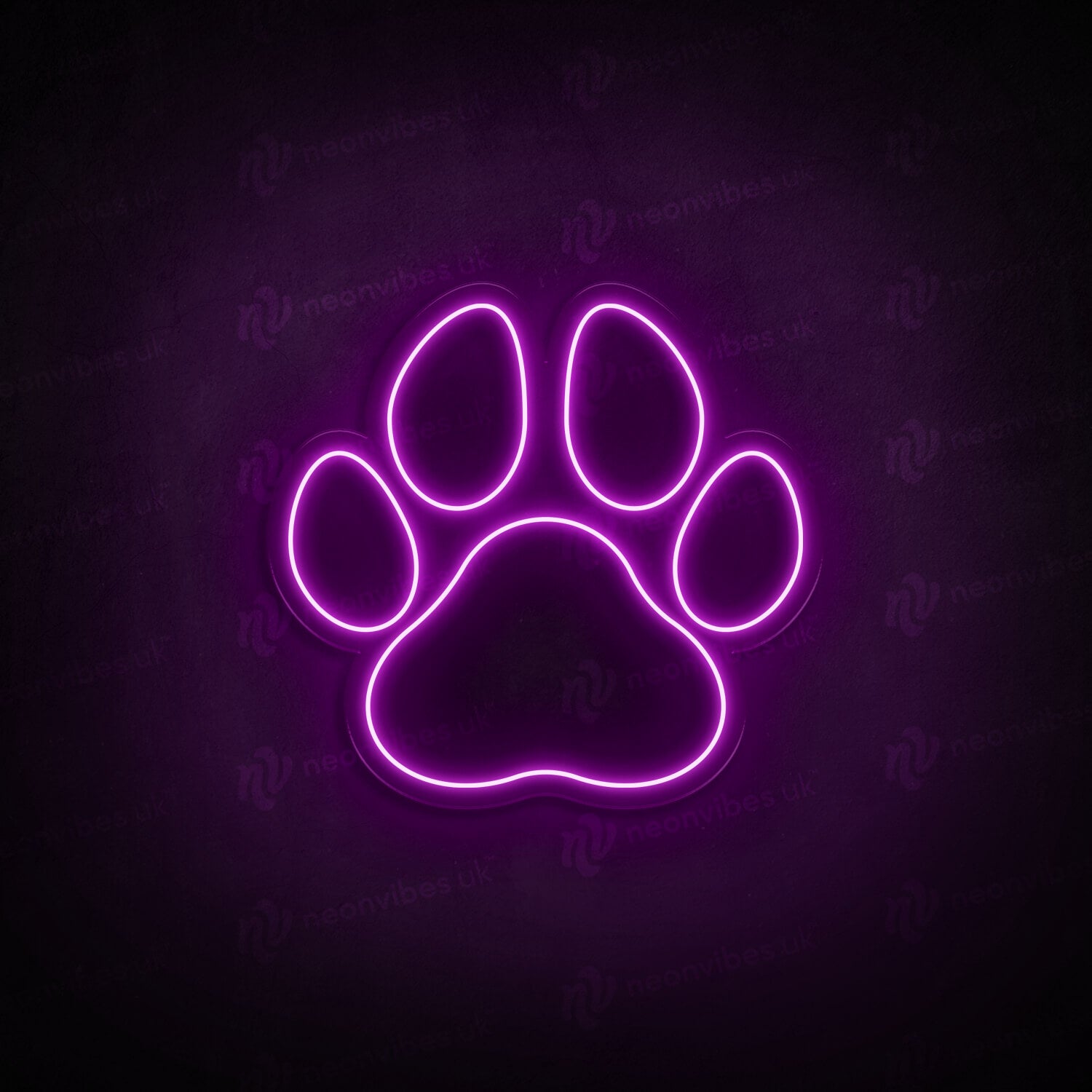 Paw neon sign
