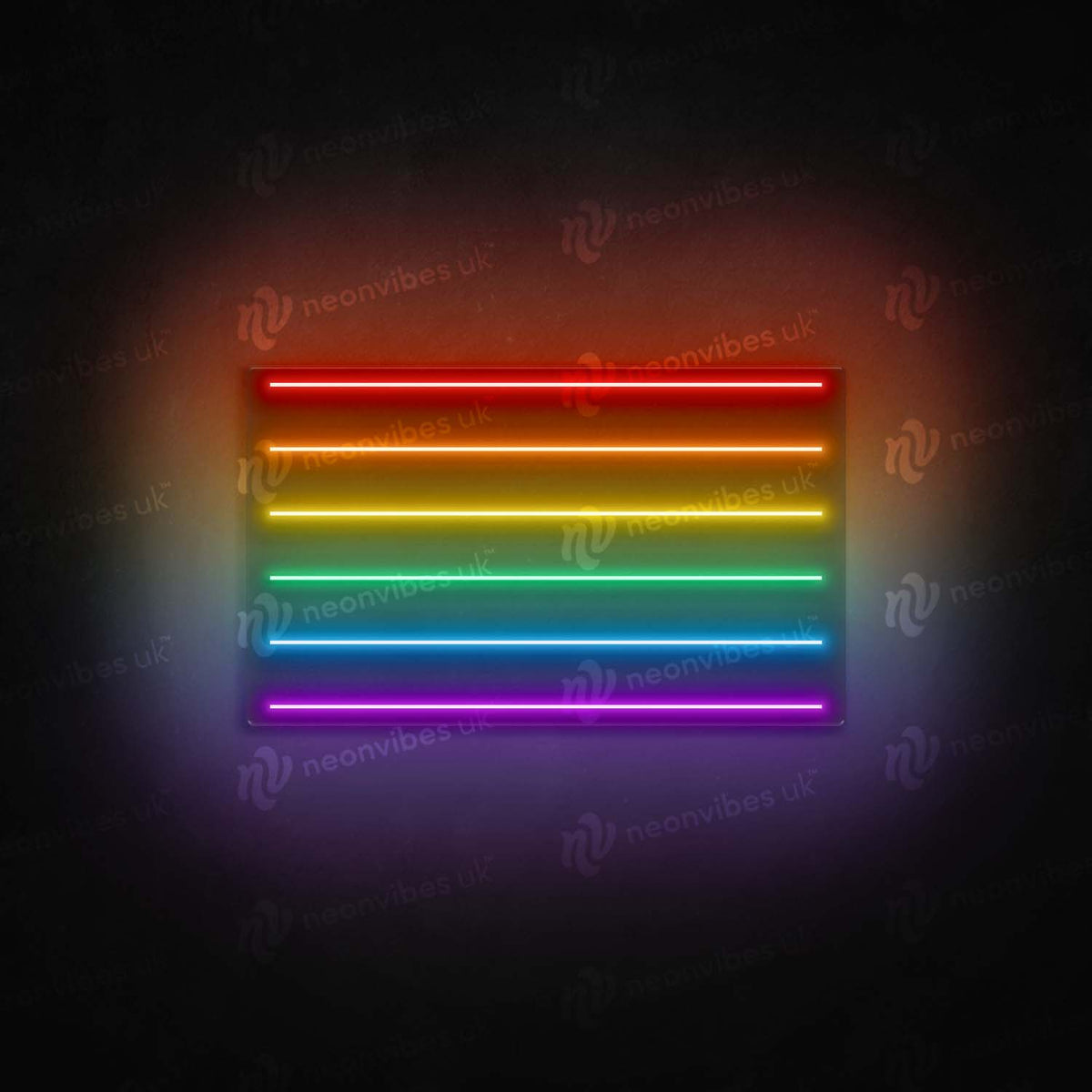 Pride flag neon sign