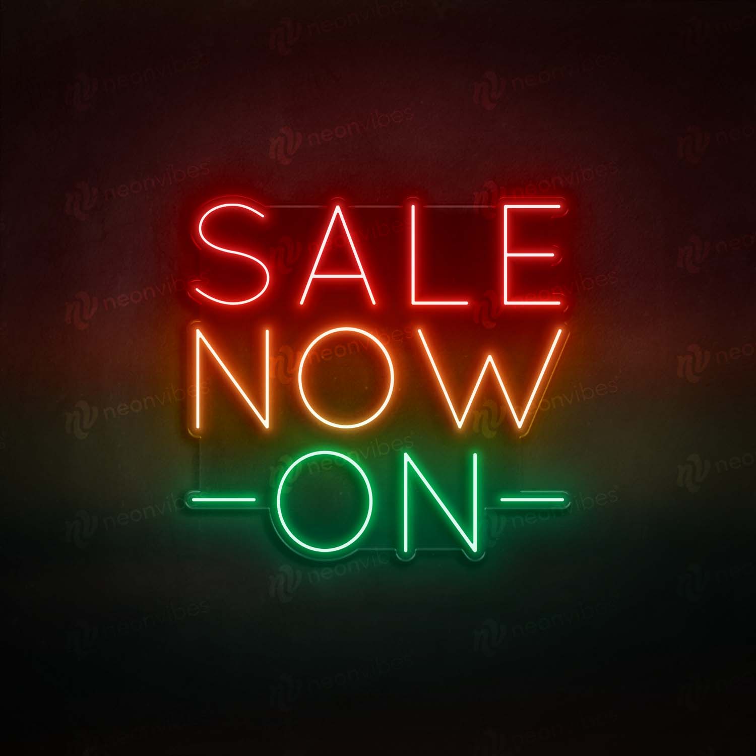 Sale now on neon sign