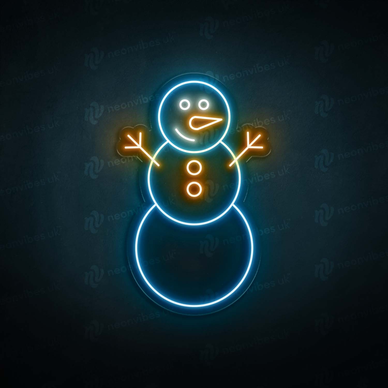 Snowman neon sign