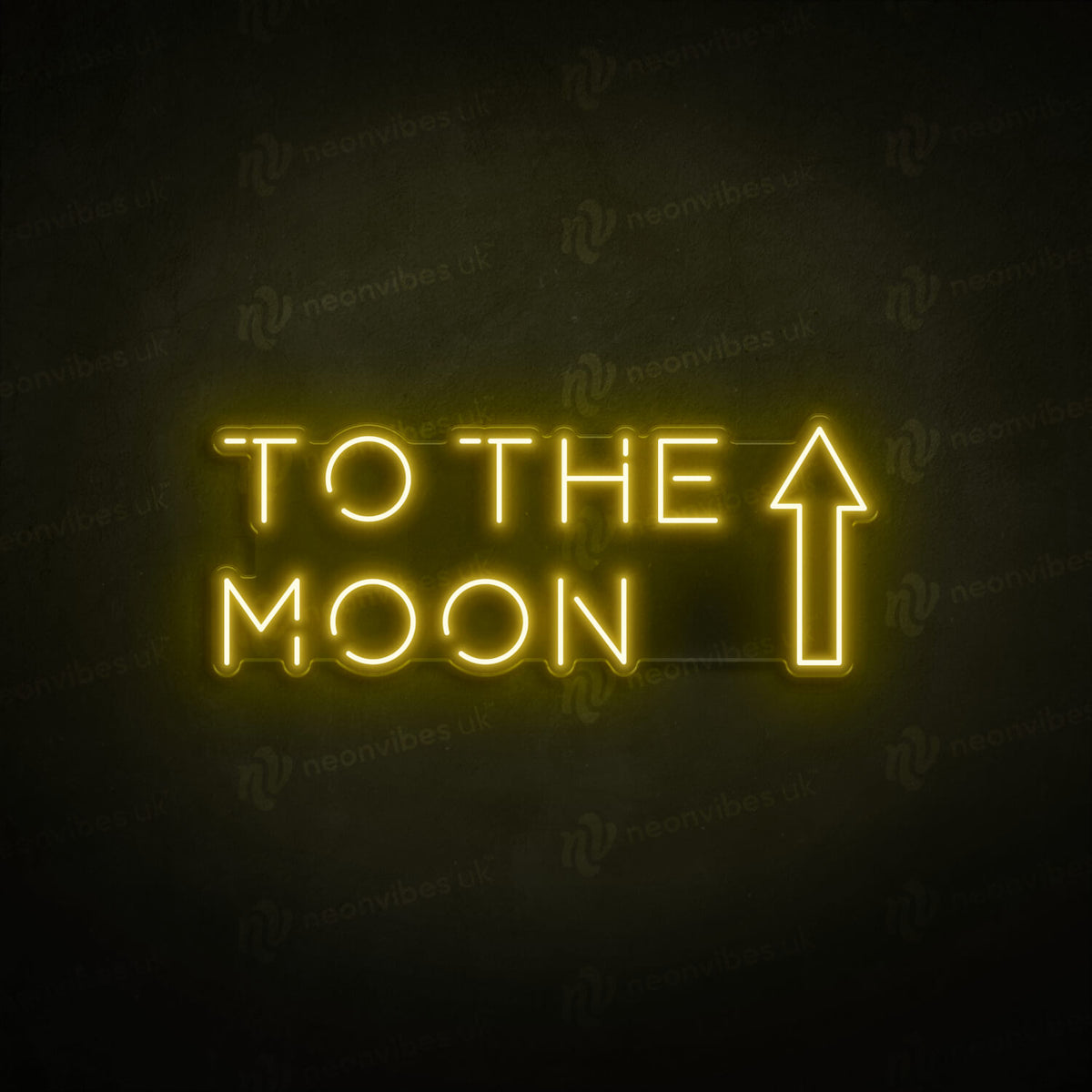 To the moon neon sign