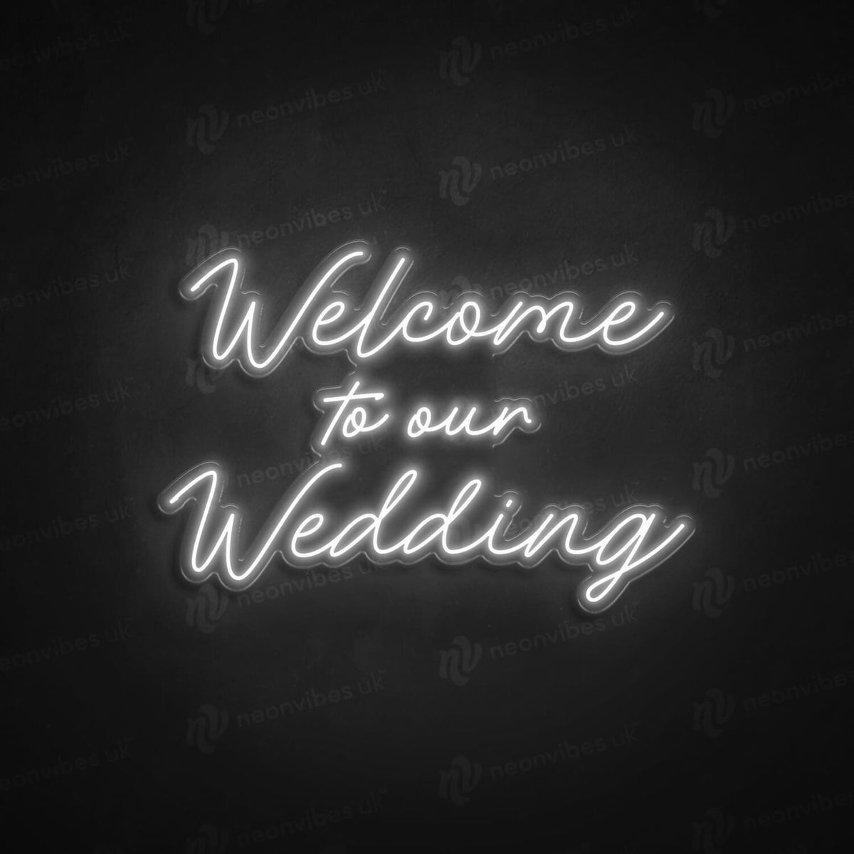 Welcome Wedding neon sign