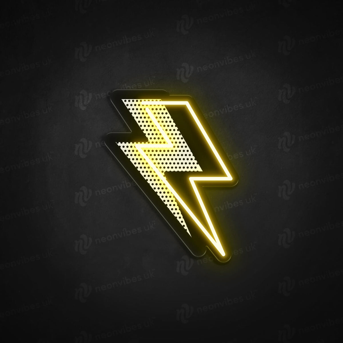 Lightning neon sign