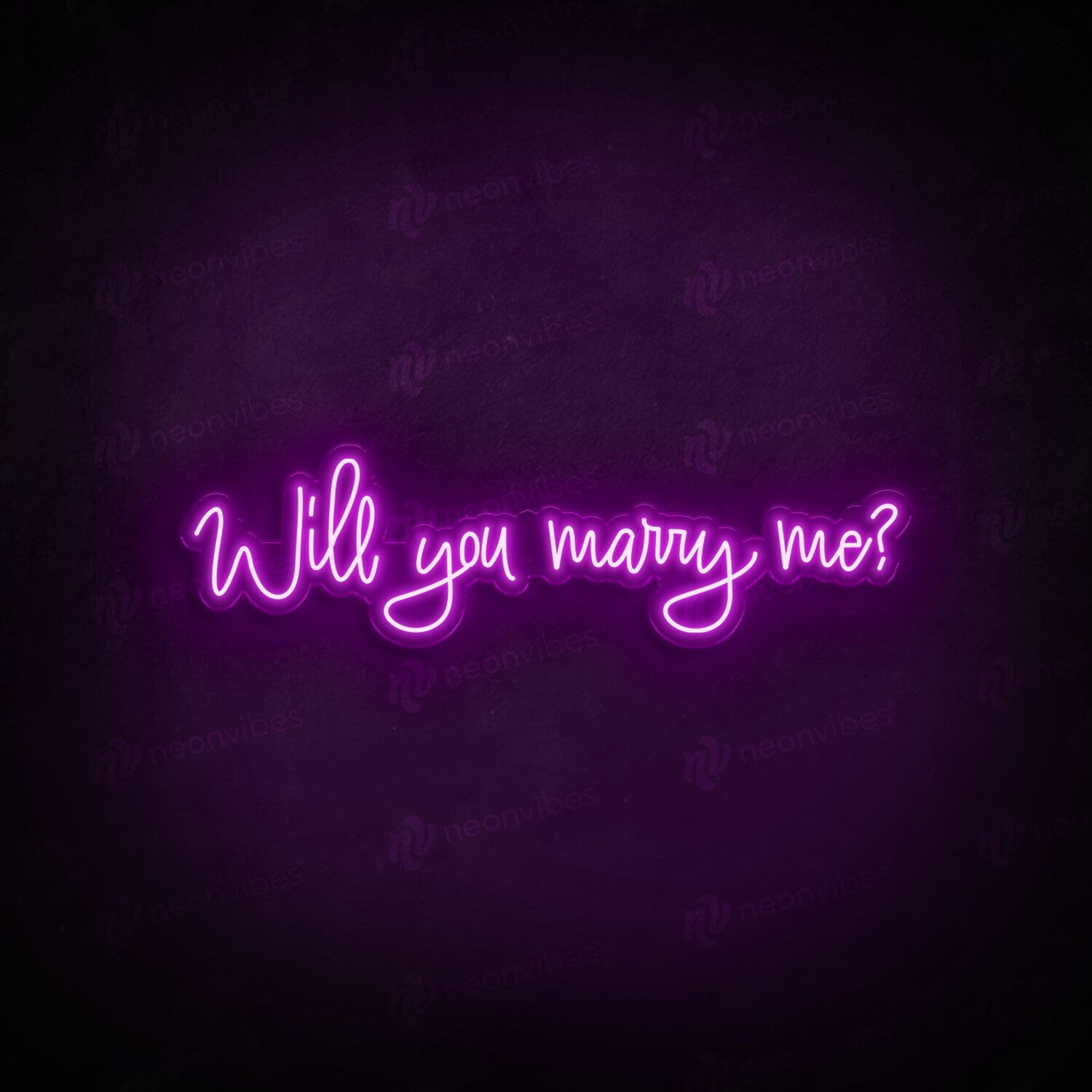 Will you marry me? neon sign