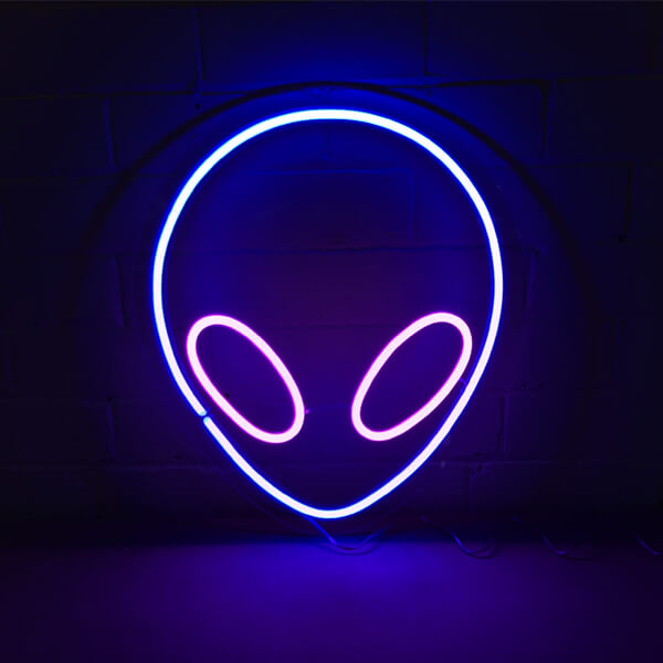 Alien neon sign