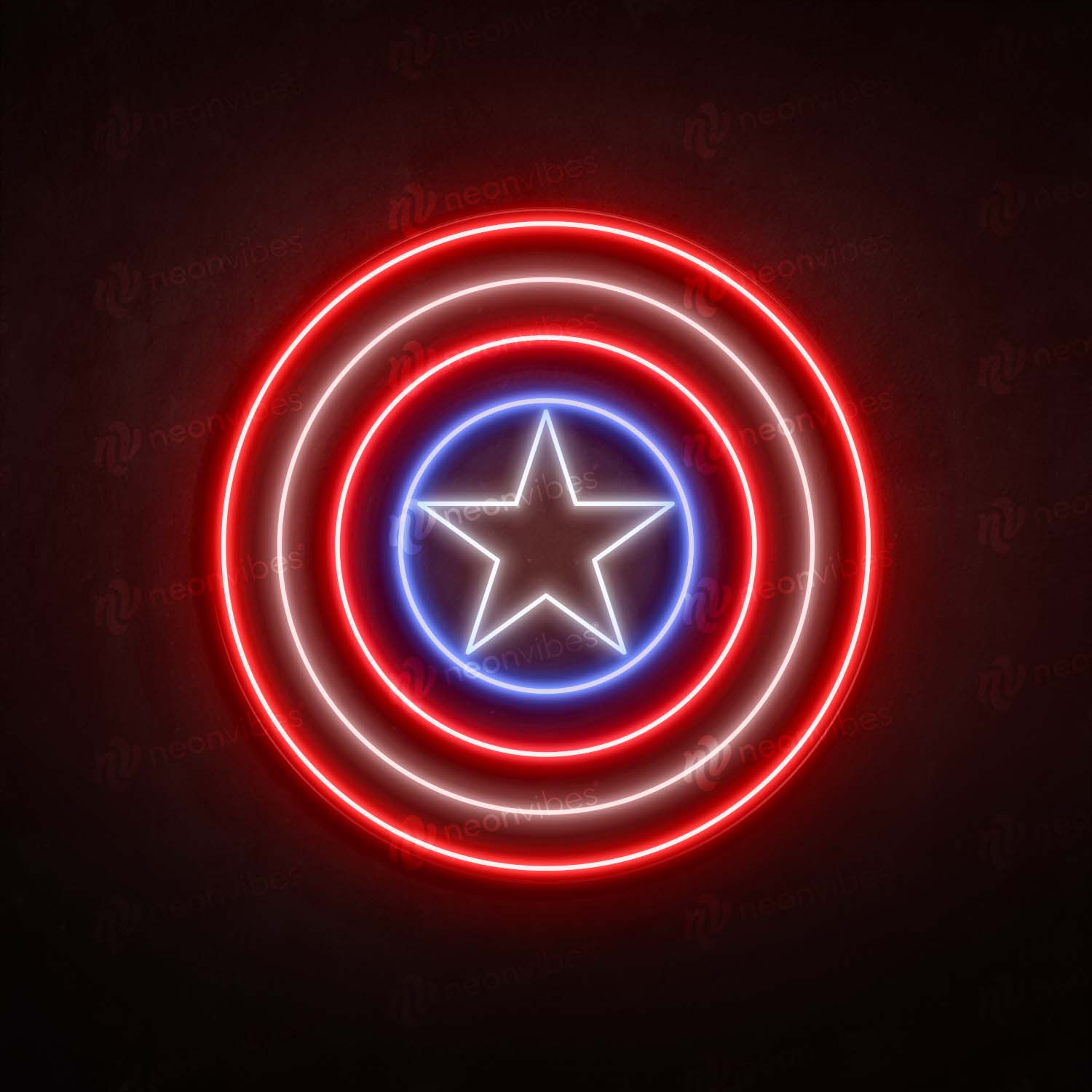 Captain America neon sign