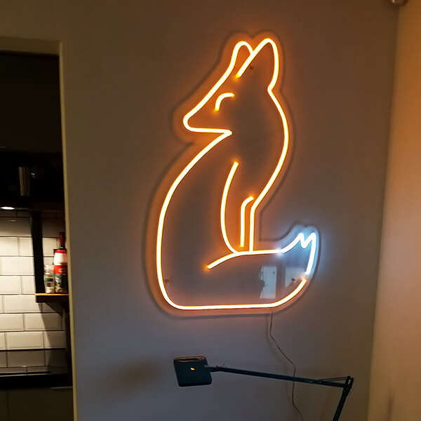 Fox neon sign