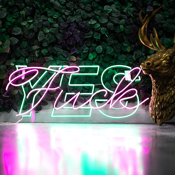 Fuck Yes neon sign