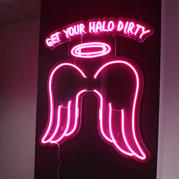 Get Your Halo Dirty neon sign
