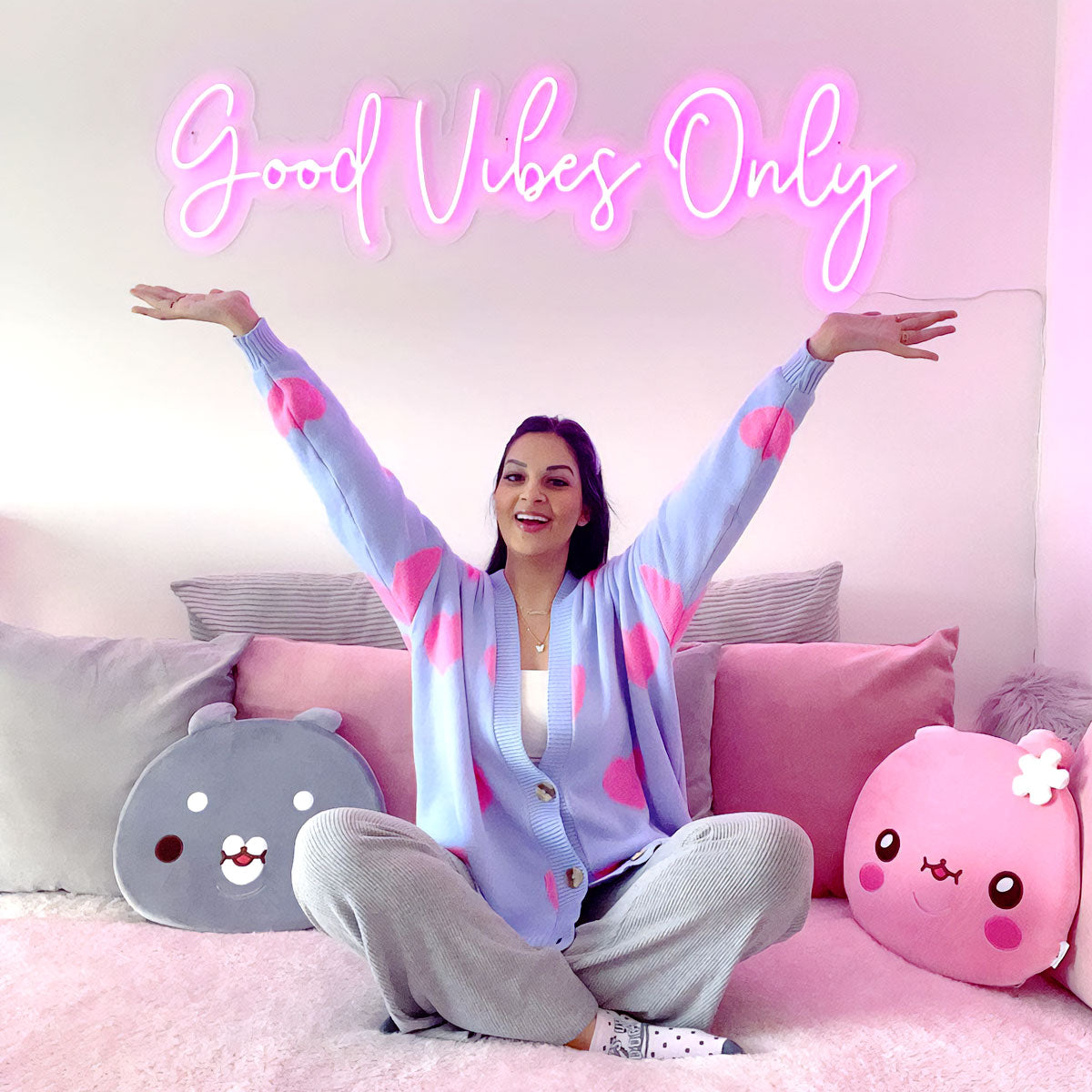 Good vibes only pillow hotsell