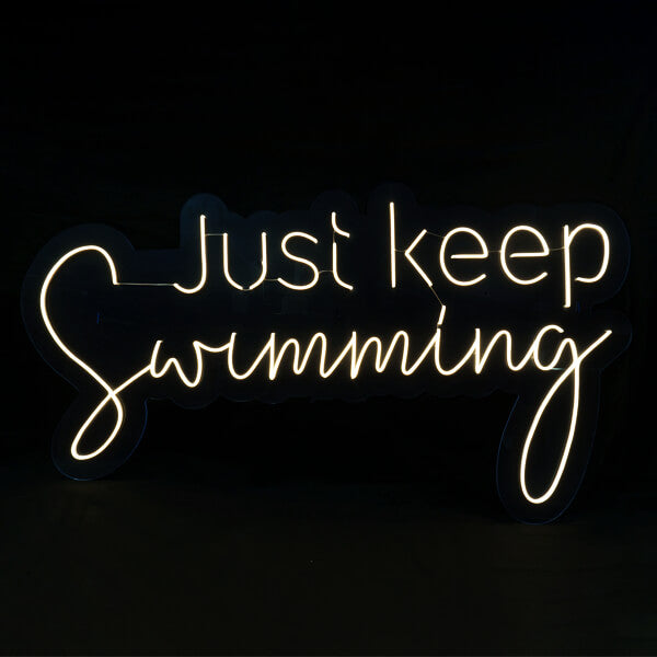 Just Keep Swimming neon sign