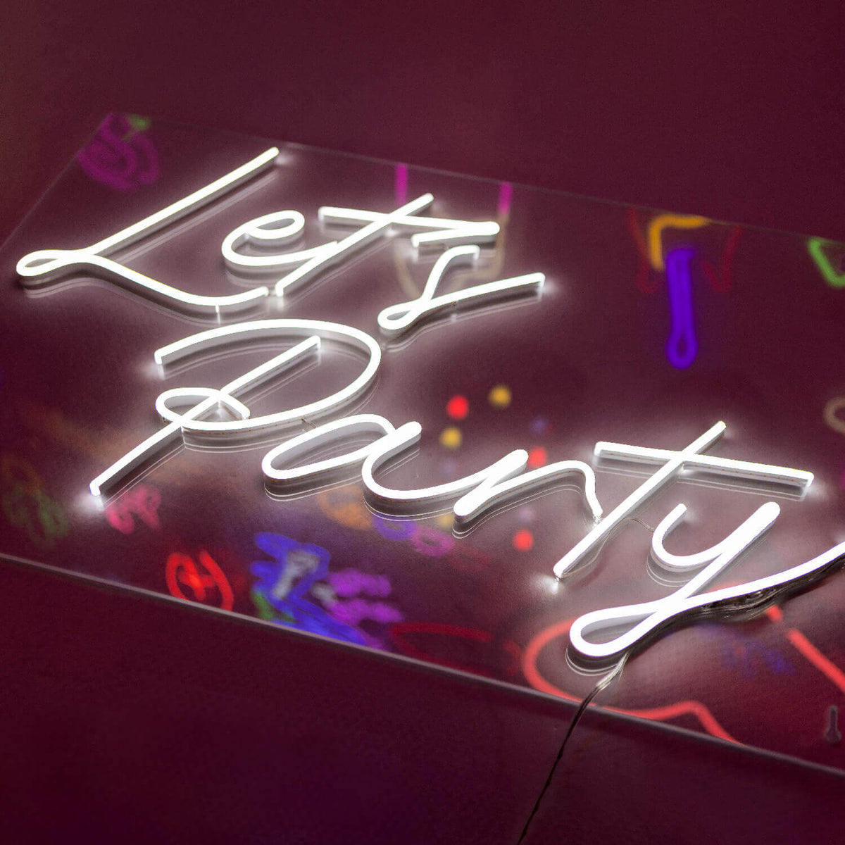 Let&#39;s Party neon sign