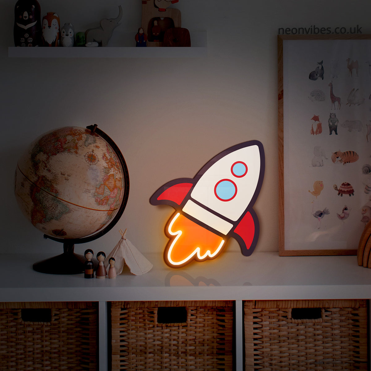 Little Rocket neon sign