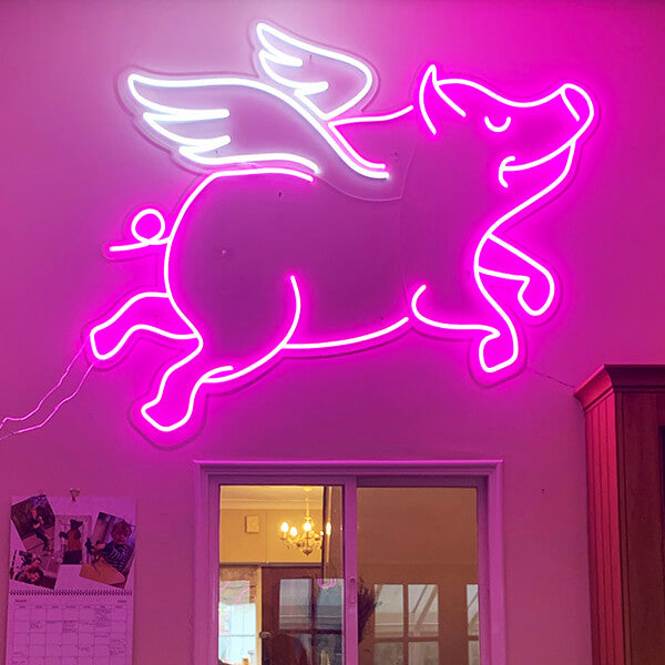 Pigs Might Fly neon sign