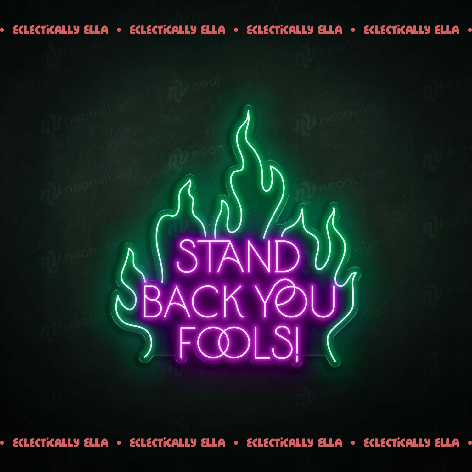 Fool Neon Sign Oh Dear What An Awkward Situation LED Neon Sign | Neon Vibes® - Neon ...