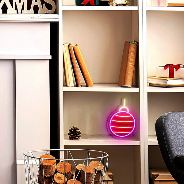 🎅 Bauble Neon Sign V4 - USB Powered, Bright, Bespoke | Neon Vibes ...