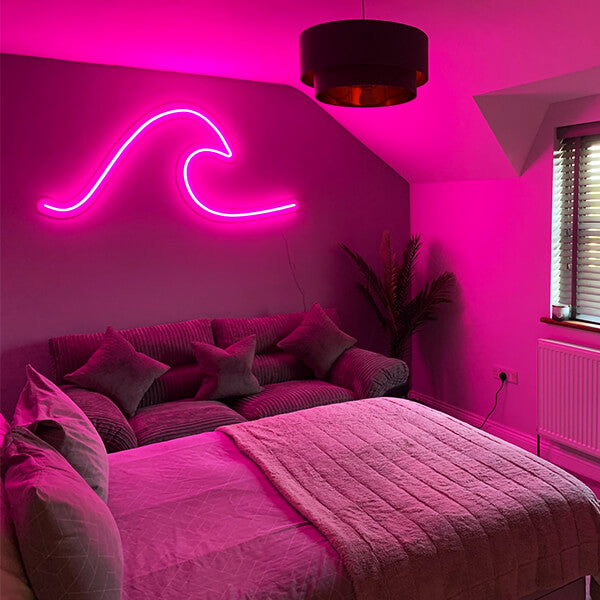 Wave neon sign