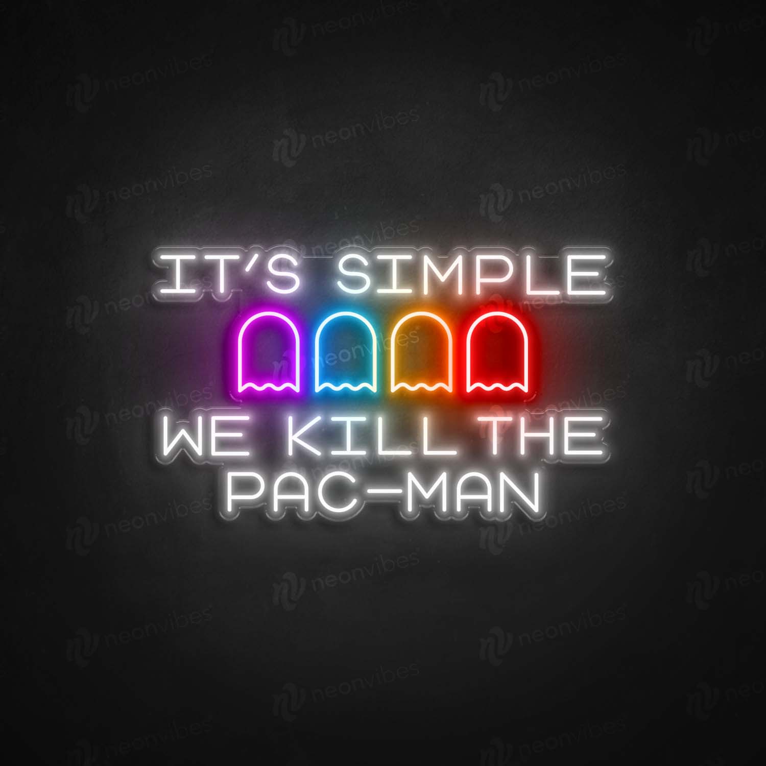Pac man neon sign