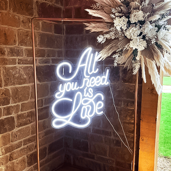 All You Need Is Love neon sign