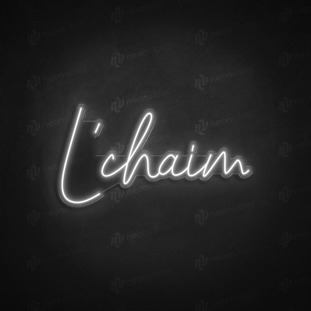 L&#39;Chaim neon sign