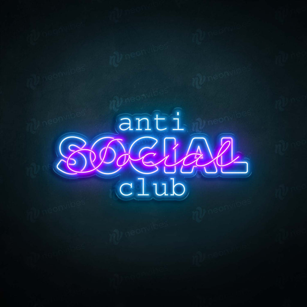 Anti Social Social Club neon sign V3 Neon Vibes® neon signs