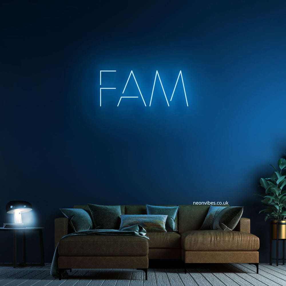 Fam neon sign