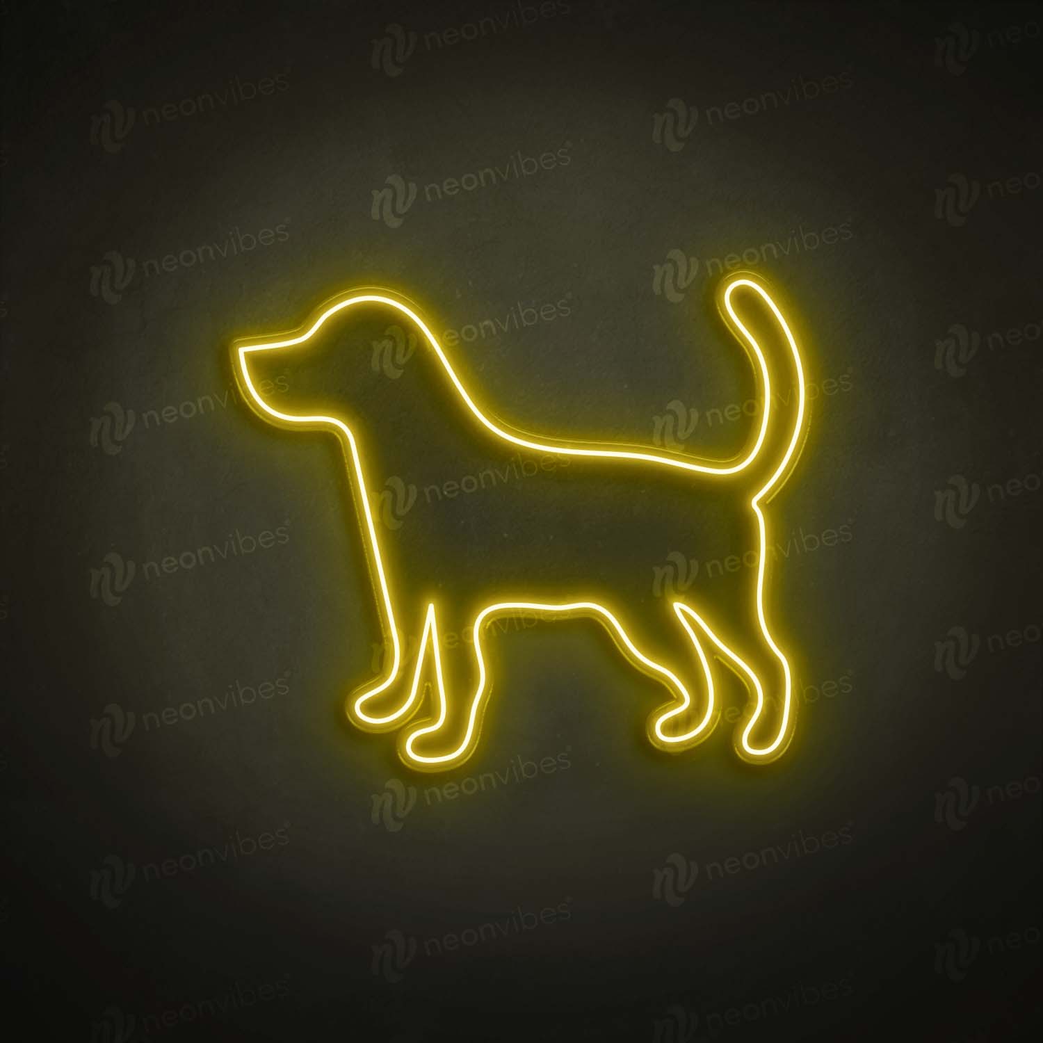 Dog Outline neon sign