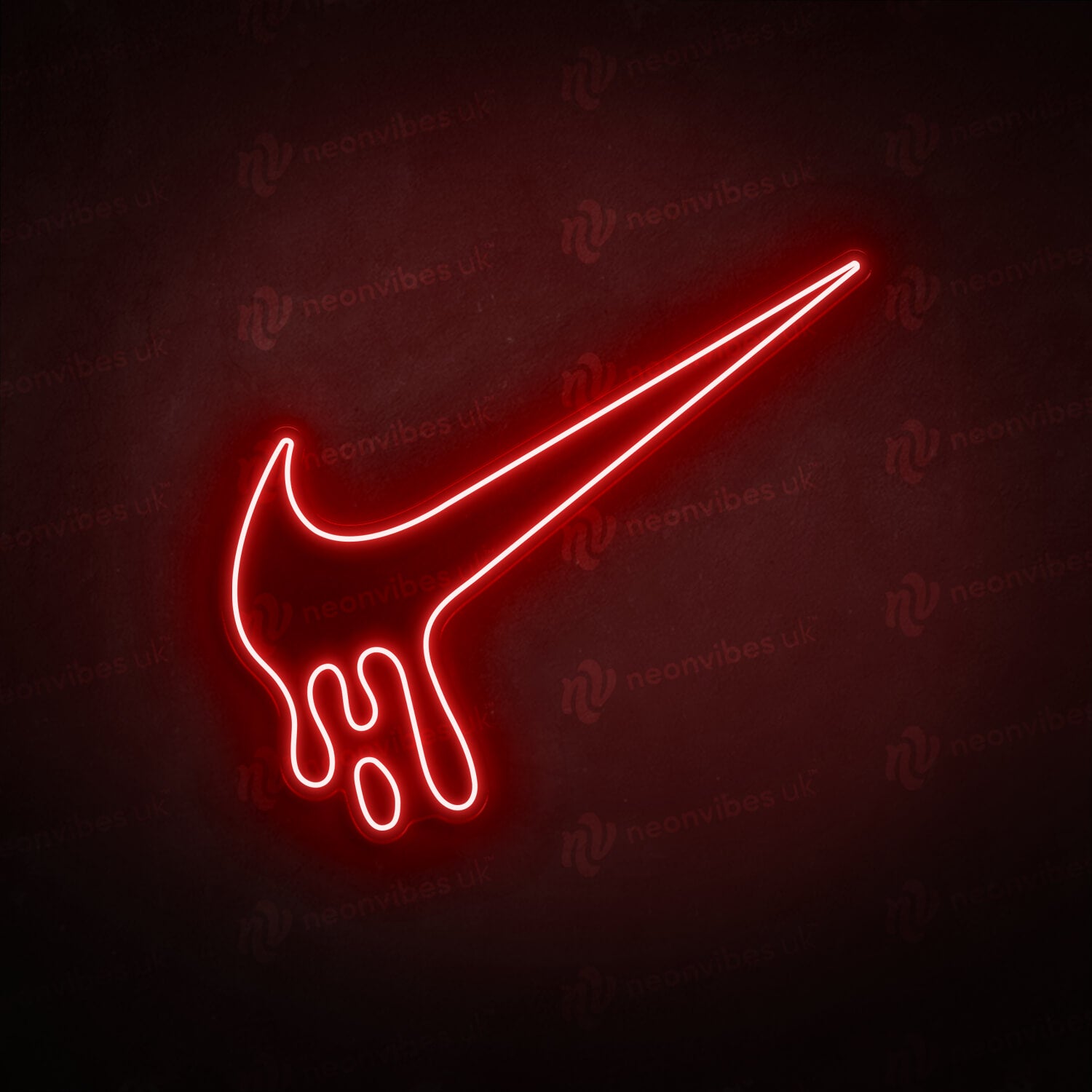 Dripping Nike Tick neon sign - Neon Vibes® neon signs