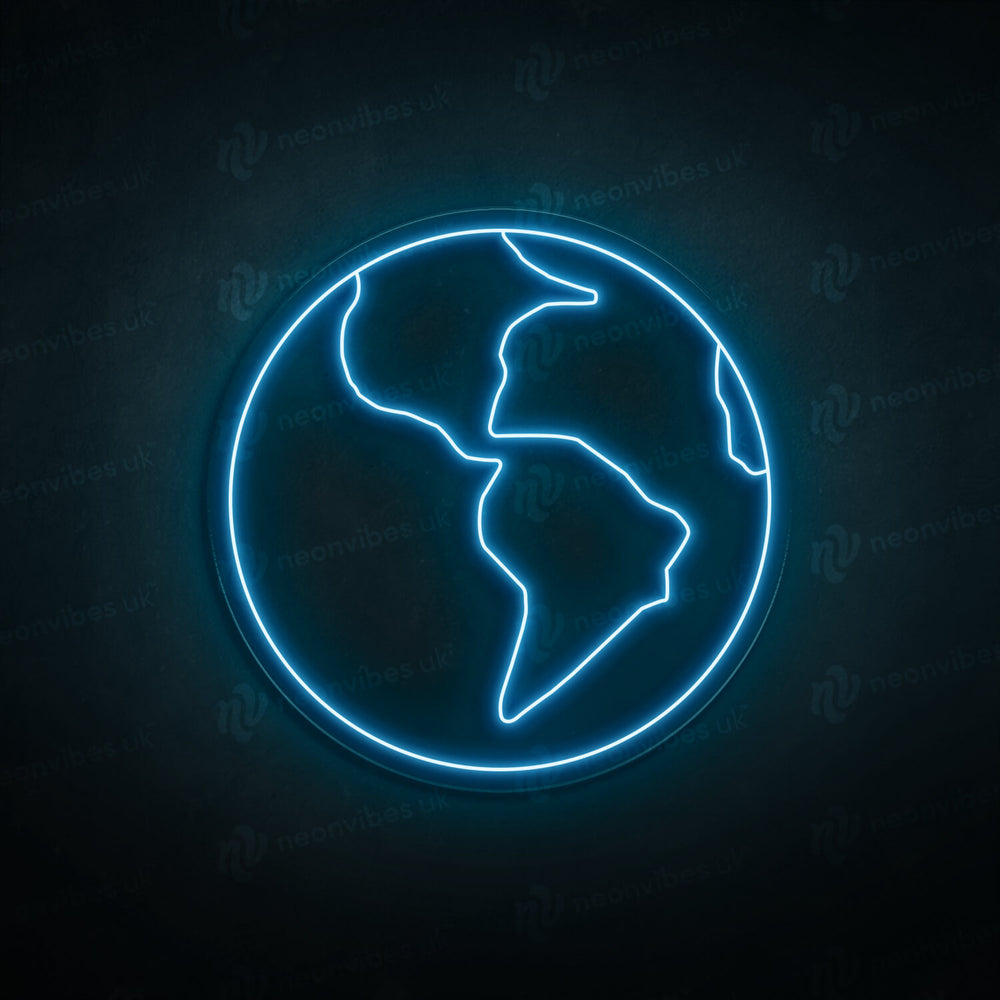 Earth neon sign