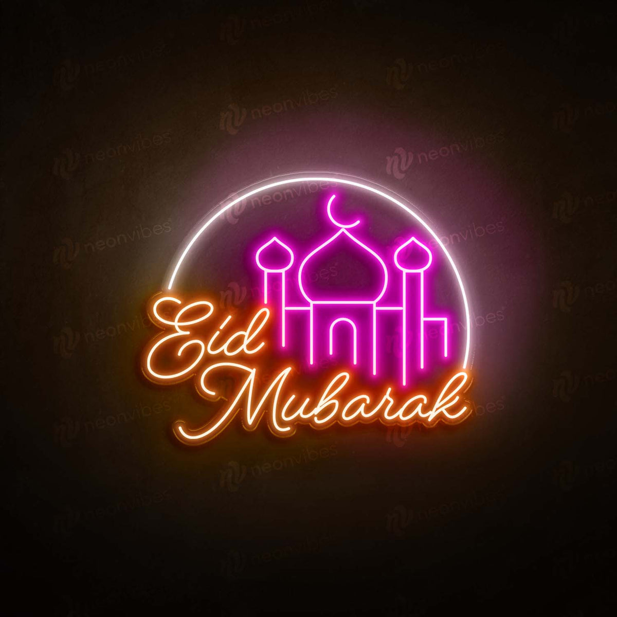 Eid Mubarak neon sign