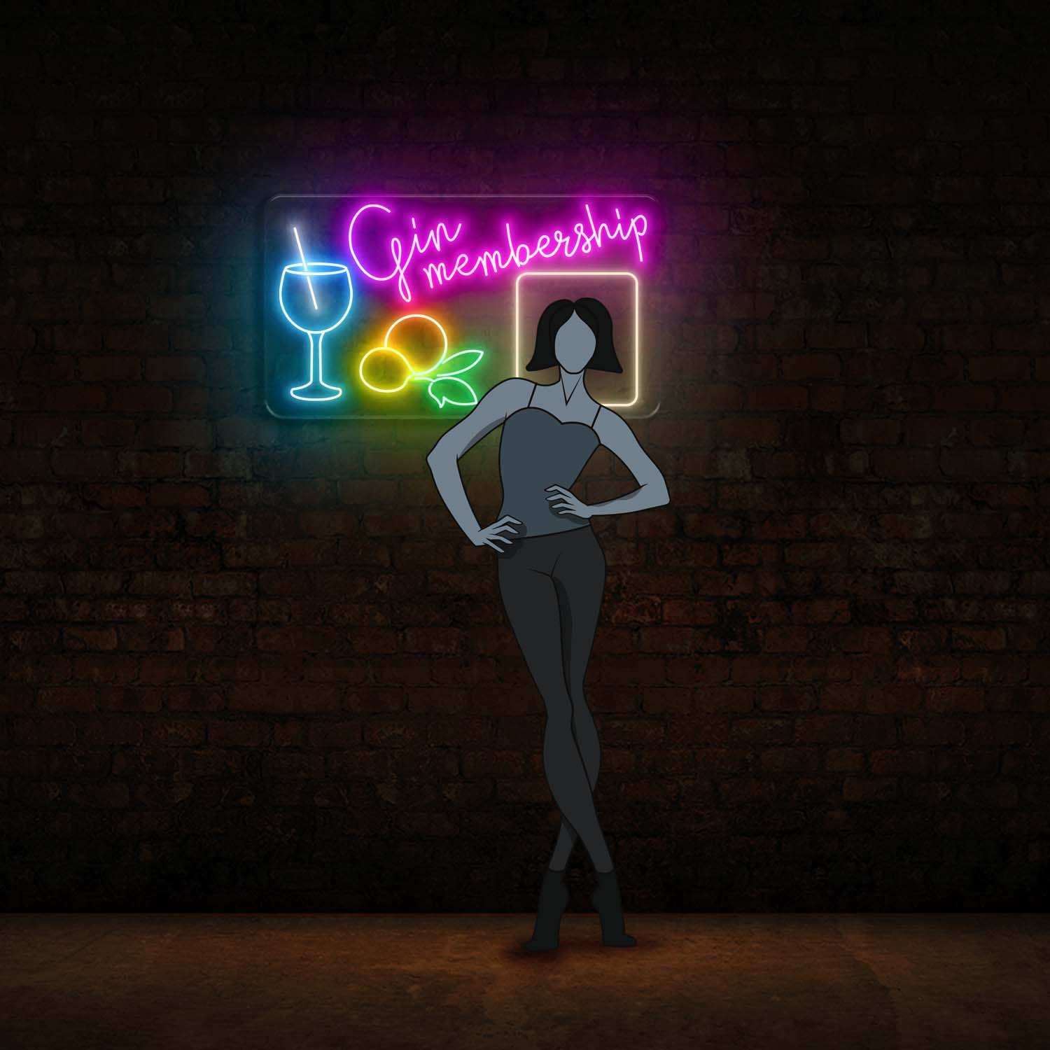 Gin Membership neon sign