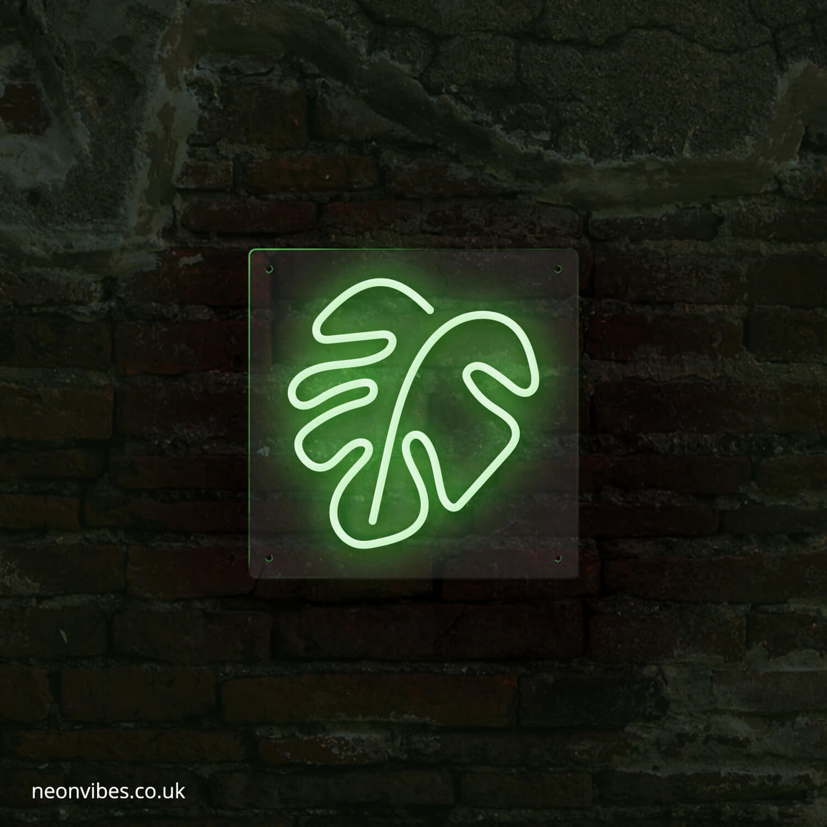 Leaf neon sign