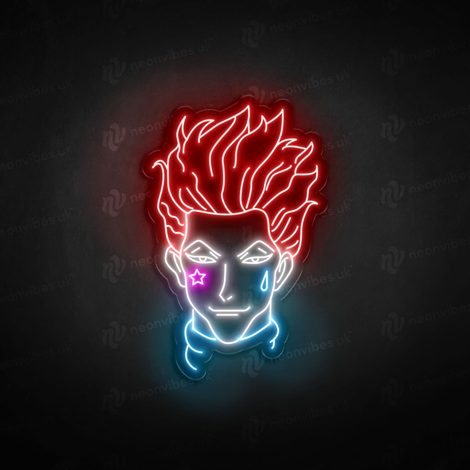 Hisoka, anime, hunter x hunter, neon, HD phone wallpaper