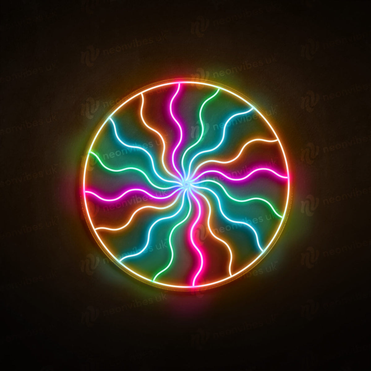 Kaleidoscope neon sign