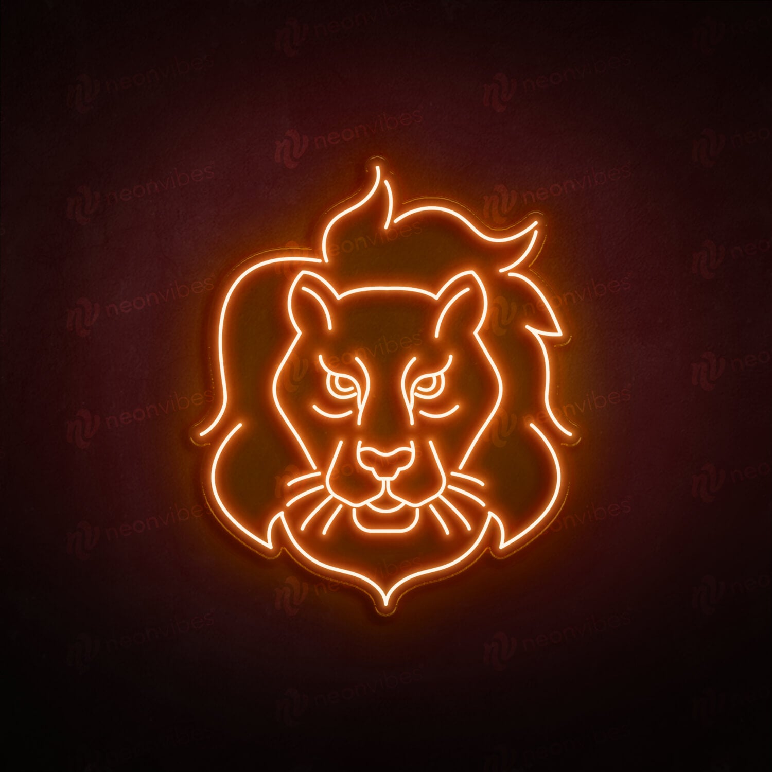 Lion Face neon sign