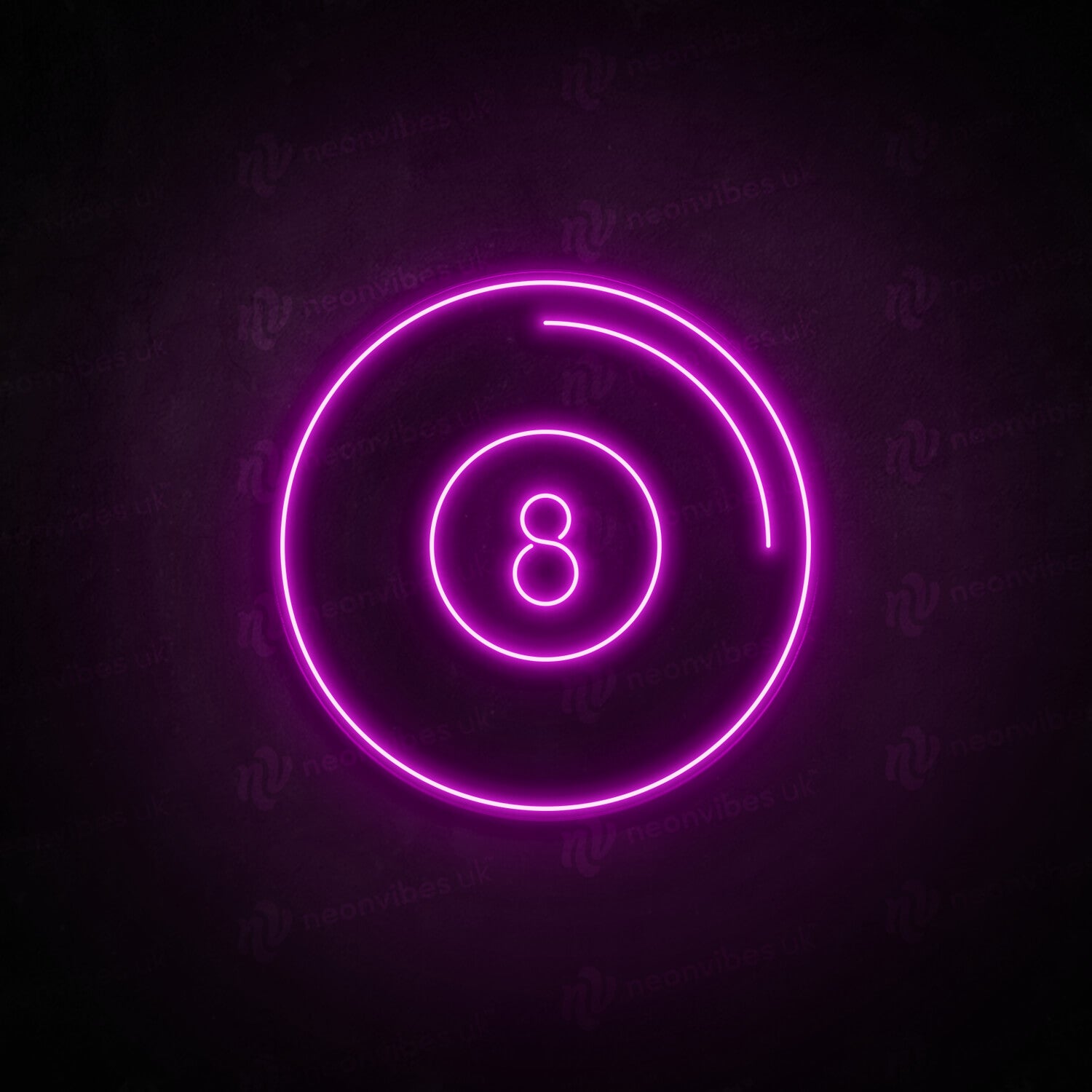 8 ball neon sign