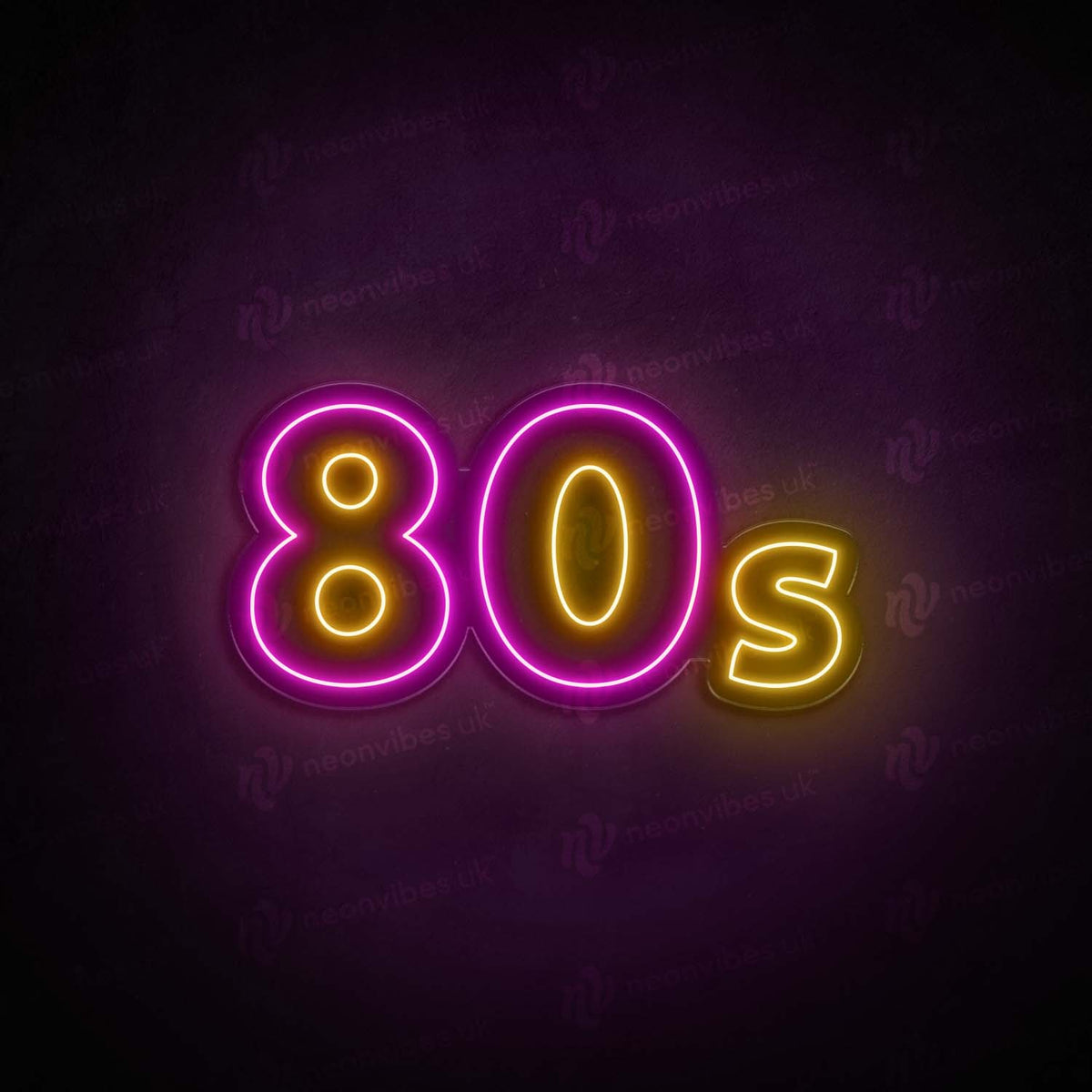 80s neon sign
