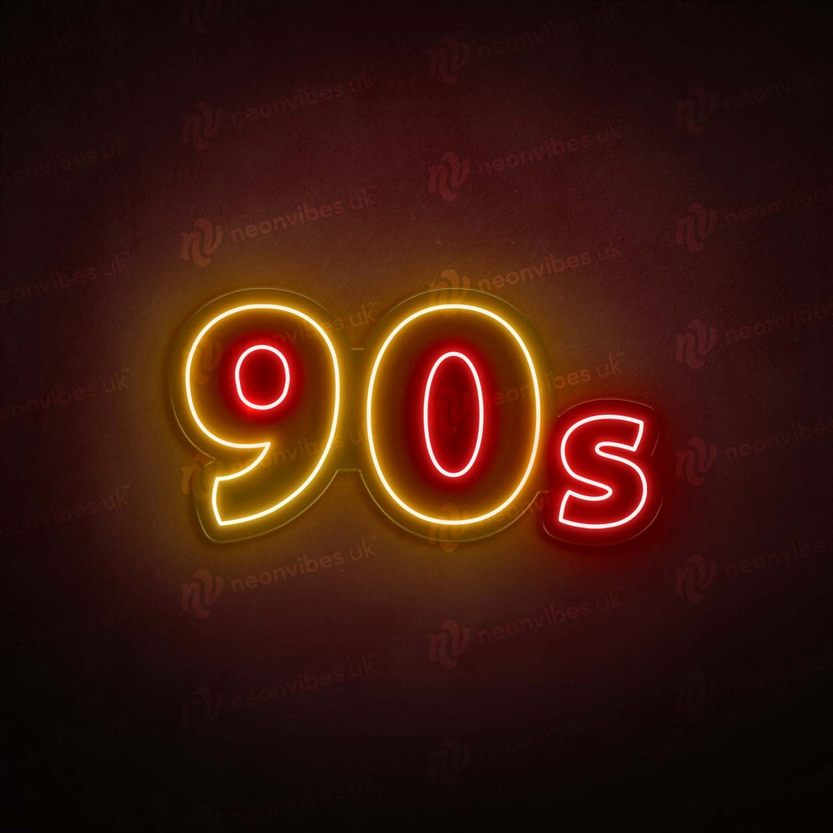 90s neon sign