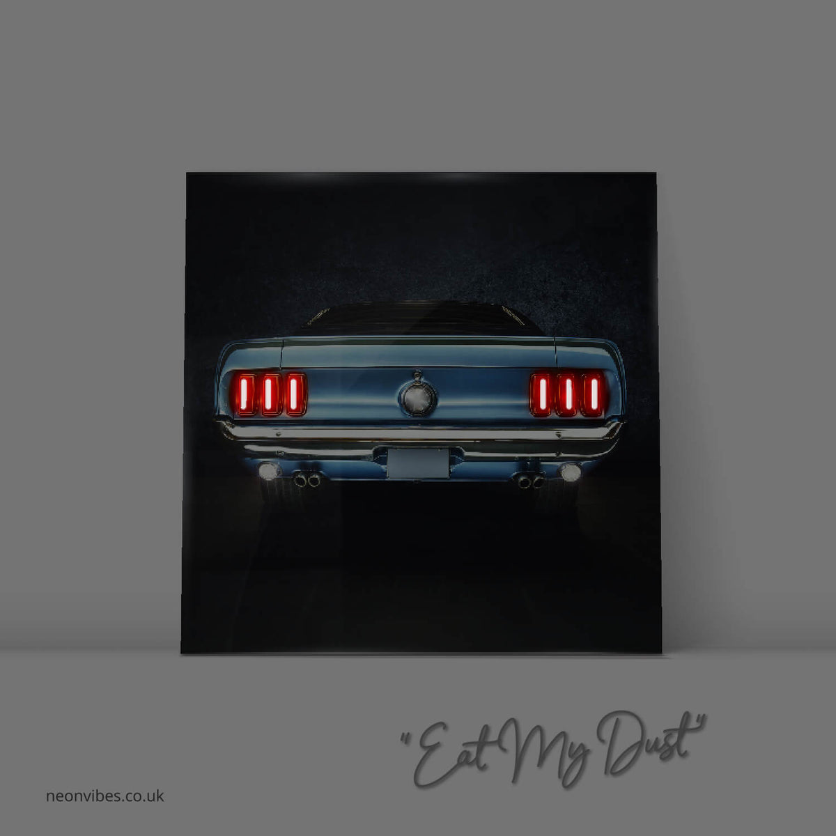 Car lights neon sign