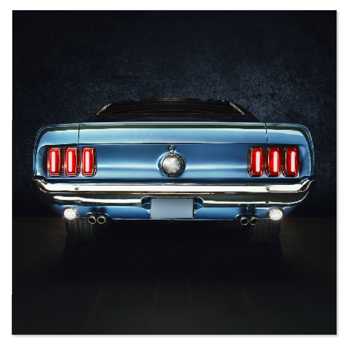 Car lights neon sign