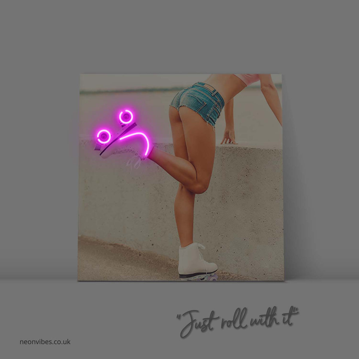 Roller Skates neon sign